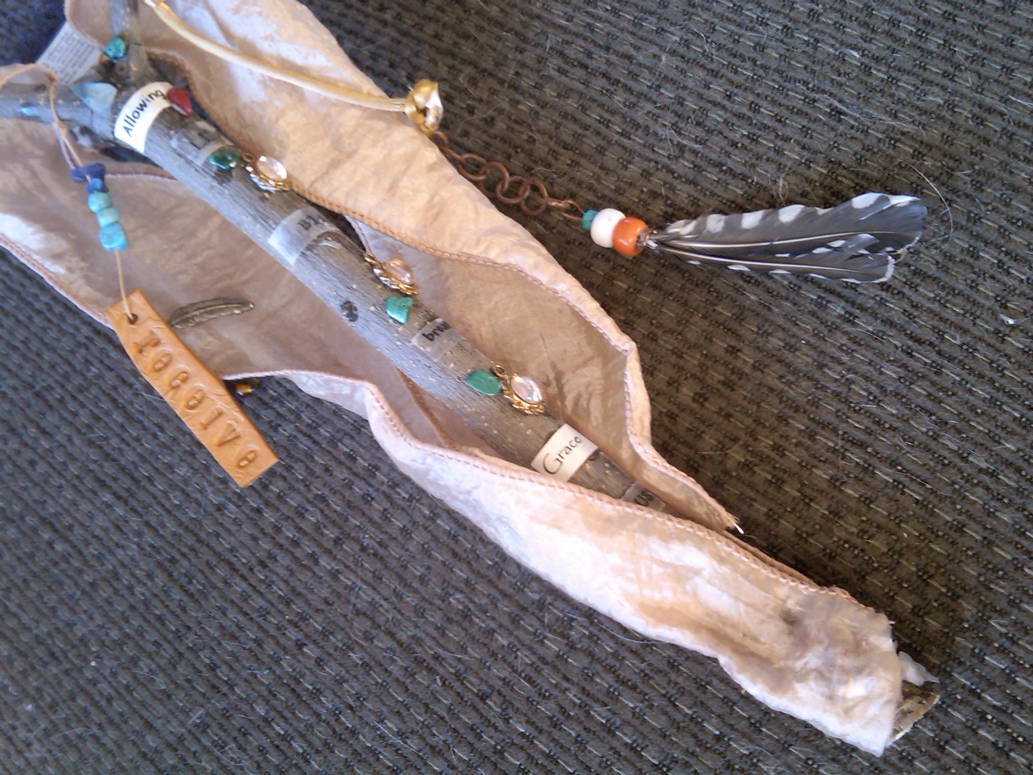 Chakra Beads, Feathers, and Receive/Give